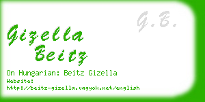 gizella beitz business card